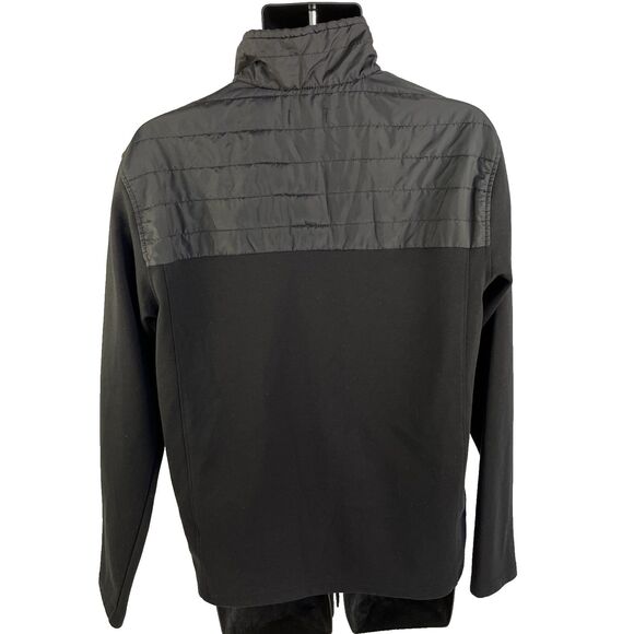 Mens Eddie Bauer 1/4 Zip Pullover Sweatshirt Jacket Size Medium Black - Picture 8 of 8